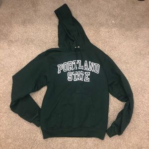 Green Portland State Hoodie